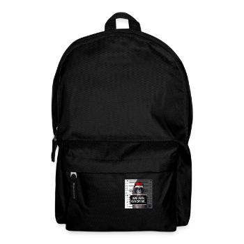 Waschbär Weihnachten Gefängnis Geschenk - Rucksack - Schwarz - Vorne