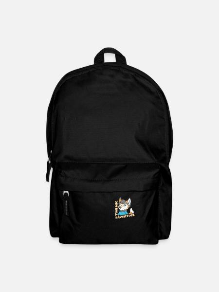 Think Pawsitive Furries Furry Fandom Fursuit Hugs - Backpack - black