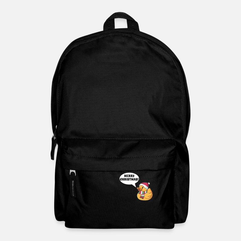 Frohe Weihnachten Ente Feiertage Geschenk - Rucksack - Schwarz