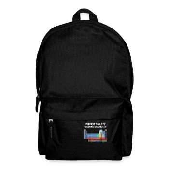 Organisch-Chemisches Design Periodensystem von - Rucksack - Schwarz - Vorne