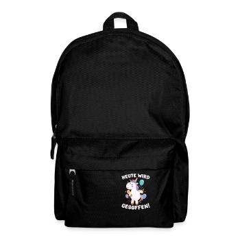 Junggesellenabschied JGA Party Einhorn Geschenk - Rucksack - Schwarz - Vorne
