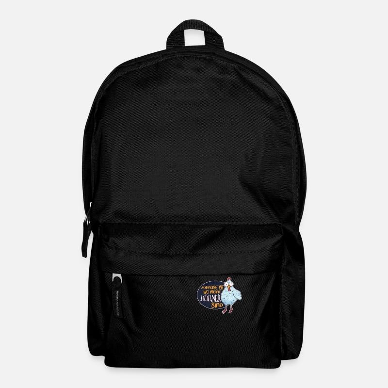 Zu hause ist wo meine Hühner sind Hühner Flüsterer - Rucksack - Schwarz