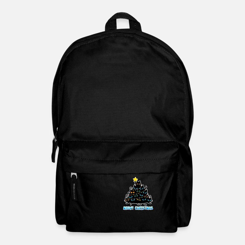 Meowy Christmas Katzen Weihnachtsbaum - Rucksack - Schwarz