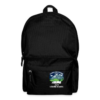 Lieber 1000 Sterne am Himmel als 5 Sterne im Hotel - Rucksack - Schwarz - Vorne