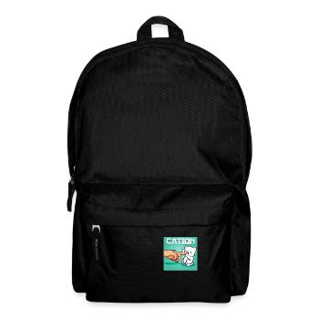 Cat Cation Kittens Cartoon Cat Protection Gift - Backpack - black - Front