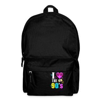 90er Jahre 80er 90s 80s - Rucksack - Schwarz - Vorne