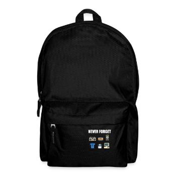 80s 90er Jahre 80er 90s - Rucksack - Schwarz - Vorne