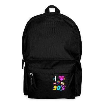 90s 90er Jahre 80s 80er - Rucksack - Schwarz - Vorne