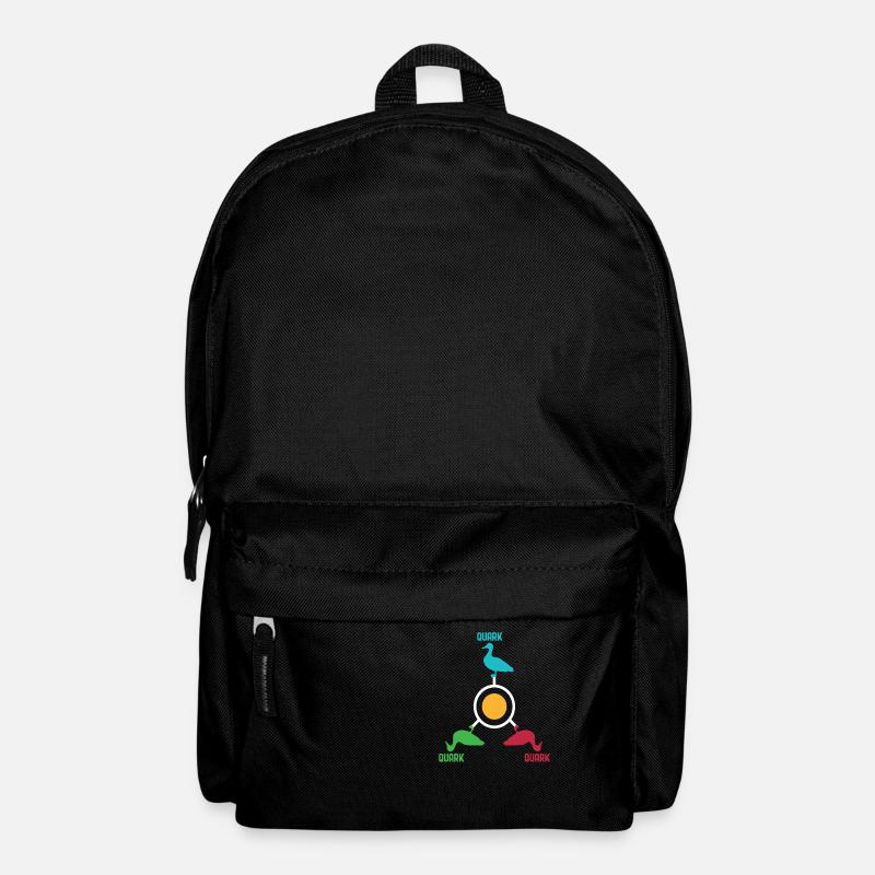 Lustiges Orbiting Quarks Duck Pun Quark Geschenk - Rucksack - Schwarz