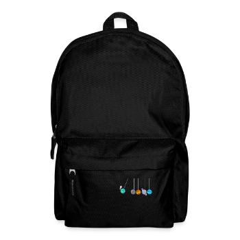 Kugelstosspendel Astrophysiker Astronaut Shirt - Rucksack - Schwarz - Vorne