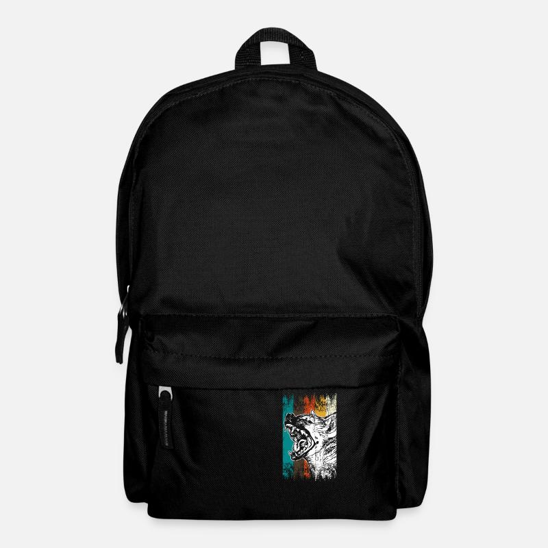 Retro hyena Africa - Backpack - black