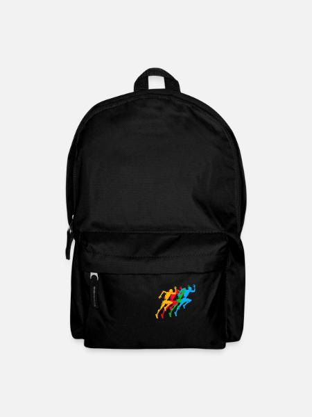 Leichtathletik Sommerspiele Bunt - Rucksack - Schwarz