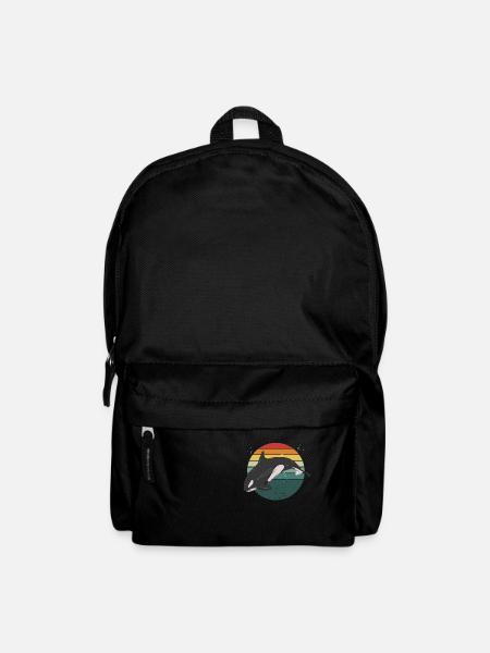 Retro Orca - Rucksack - Schwarz