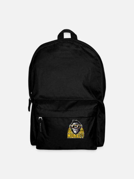 Affe Evolution Tiere - Rucksack - Schwarz