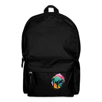 Büffel Hörner Tiere - Rucksack - Schwarz - Vorne