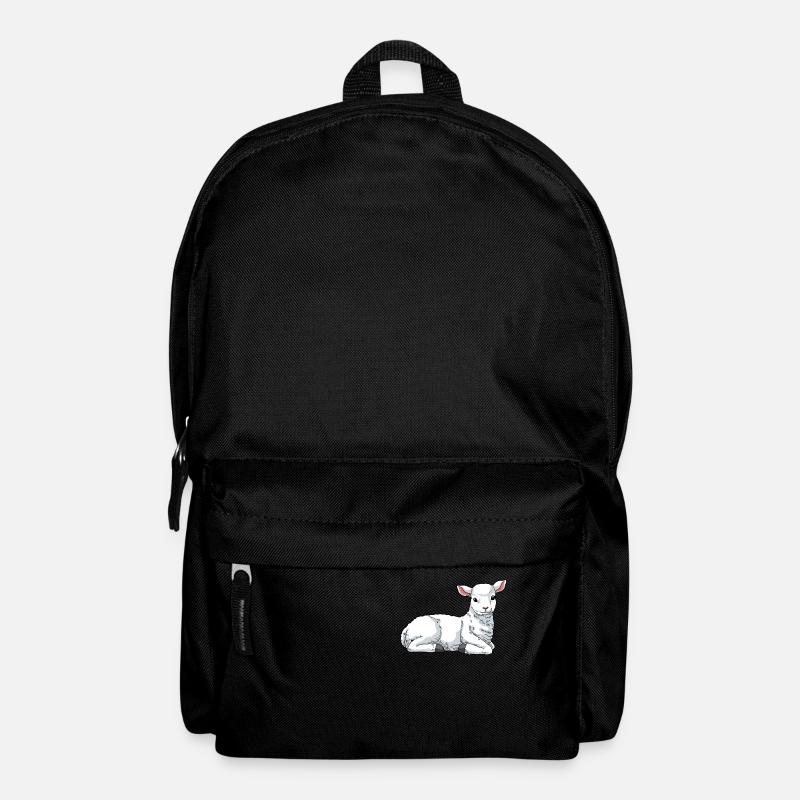 Lamb sheep domestic sheep - Backpack - black