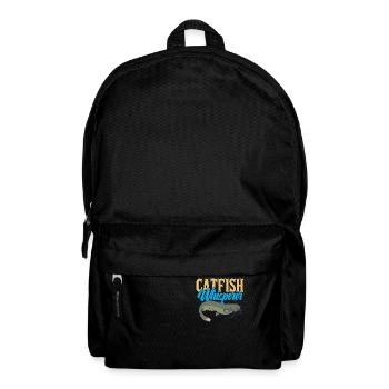 Angeln Angler Motiv - Catfish Whisperer - Rucksack - Schwarz - Vorne