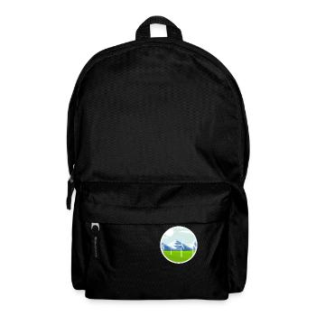 Mountains and wind energy Sustainable energy - Backpack - black - Front