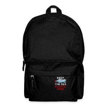 Save The Ocean Keep the Sea plastic free Meer Öko - Backpack - black - Front
