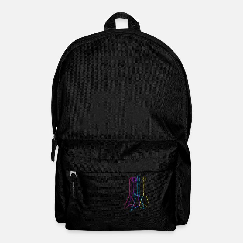 Gitarre E-Gitarre Gitarrist - Rucksack - Schwarz