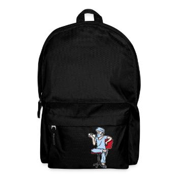 Doctor with bored on chair during the break - Backpack - black - Front