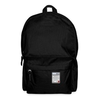 Lesbe Taschenrechner Schule Mathe Schüler Lehrer - Rucksack - Schwarz - Vorne