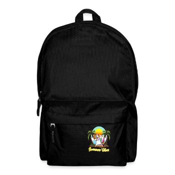 Summer Vibes Unicorn Vacation Colorful Humor - Backpack - black - Front