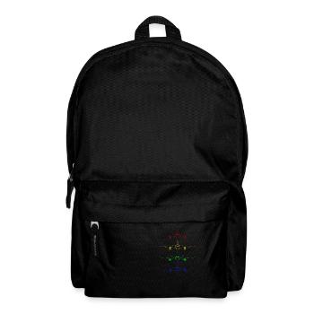 bunte airplanes - Rucksack - Schwarz - Vorne