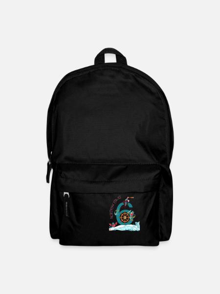 Achtung Pirat - Rucksack - Schwarz