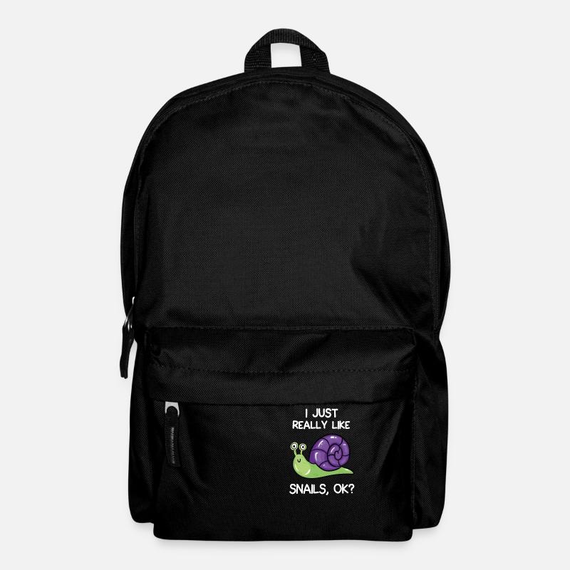 I Just Really Like Snails, OK? - Backpack - black