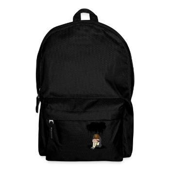 Sad girl black cloud depression - Backpack - black - Front