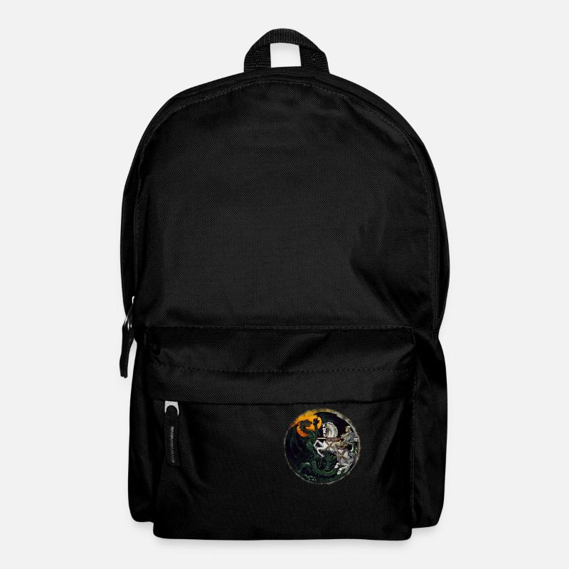 Knight fights dragons - Backpack - black