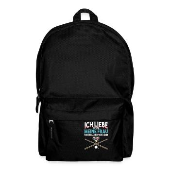 Ich Liebe Es Wenn Meine Frau Mich Billard Spielen - Rucksack - Schwarz - Vorne