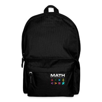 Mathe Mathematik Mathematiker Zahlen Formeln - Rucksack - Schwarz - Vorne