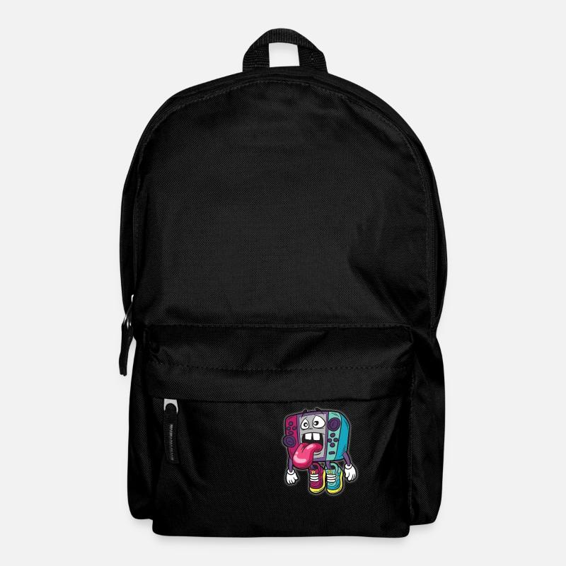 Gamer Humor Lustiger Cartoon Comic Controller - Rucksack - Schwarz