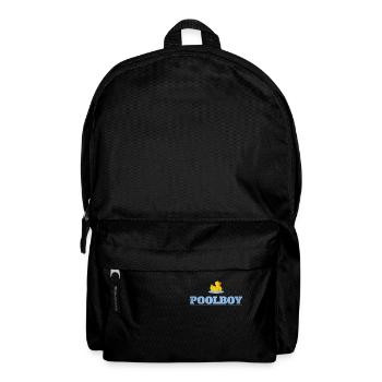 Poolboy Bademeister Badewart Geschenkidee - Rucksack - Schwarz - Vorne
