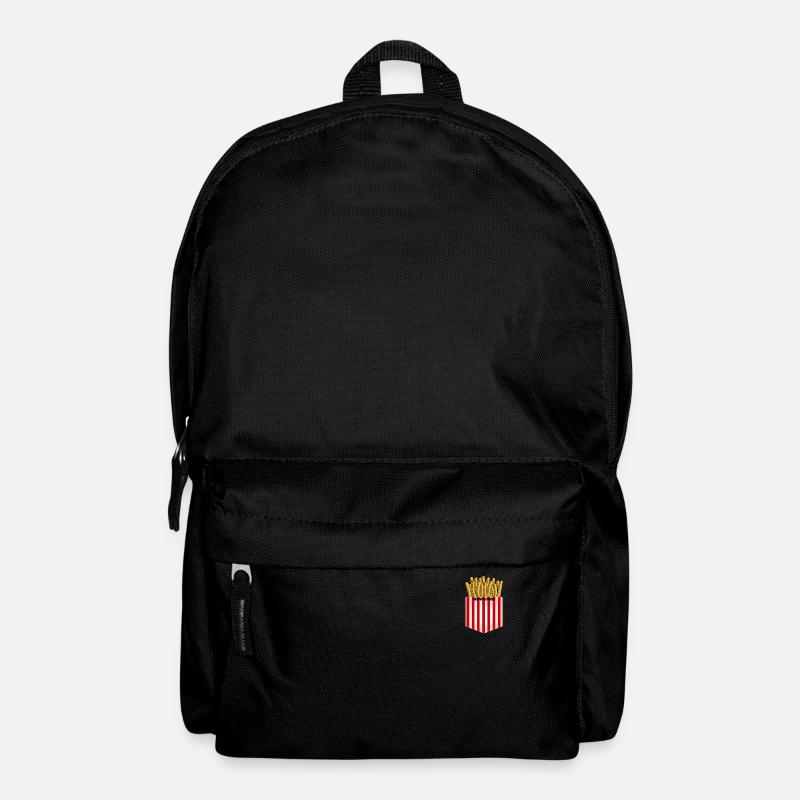 Pommes Fritten Tasche Brusttasche - Rucksack - Schwarz