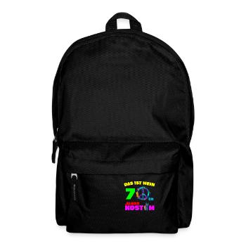 Mein 70er Jahre Kostüm - Rucksack - Schwarz - Vorne