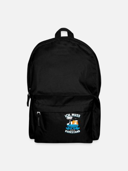 Ich Muss Gar Nichts Ich Bin Im Ruhestand Rentner - Rucksack - Schwarz