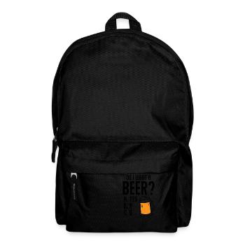 Bière artisanale - Sac à dos - noir - Devant