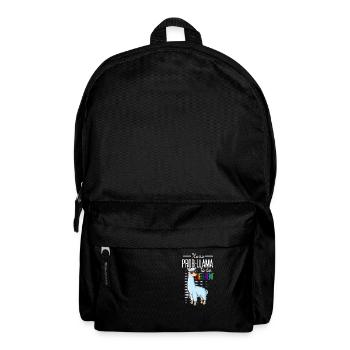 Lama Alpaca Alpaka lustig Geschenk Alpaka Spruch - Rucksack - Schwarz - Vorne