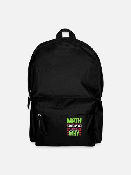 Mathe - Rucksack - Schwarz
