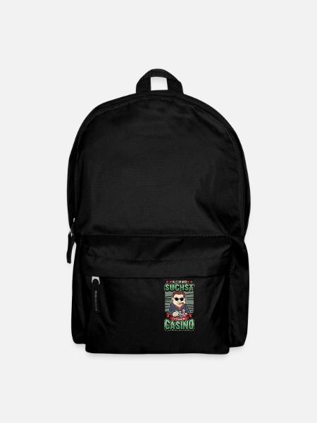 Lustig Poker Casino Glücksspiel Spruch Geschenk - Rucksack - Schwarz