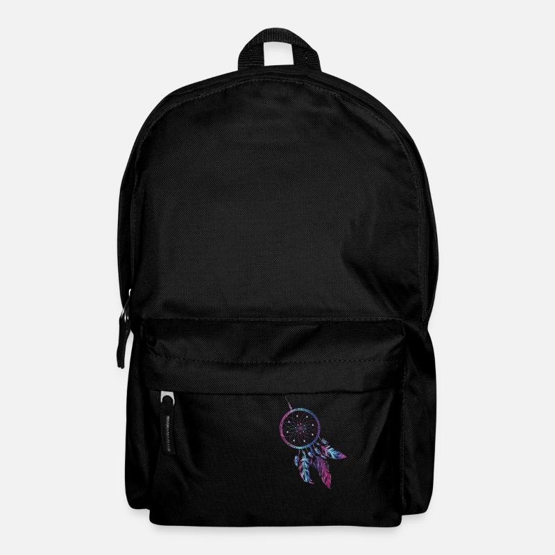 Traumfänger Indianer Dream Traum Feder - Rucksack - Schwarz