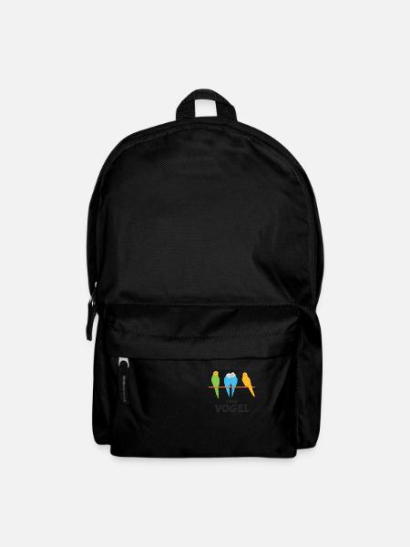 witziges Vogel Wellensittich Geschenk - Rucksack - Schwarz