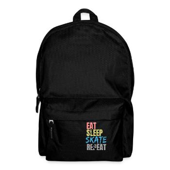 Eat Sleep Skate Repeat - Backpack - black - Front