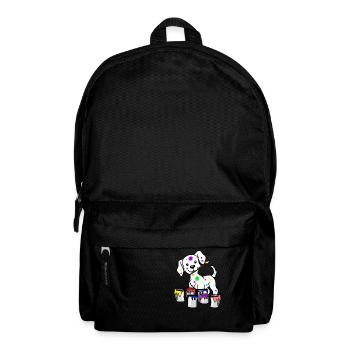 Hund Künstler Maler Kunst Pinsel Berufe Job - Rucksack - Schwarz - Vorne