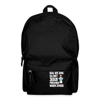 Lustiges Jesus Geschenk Egal Wie Alt Du Bist Jesus - Rucksack - Schwarz - Vorne