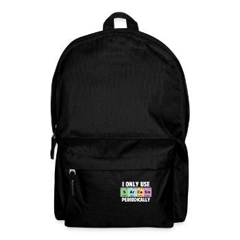 Lustige Wissenschaft Ich benutze Sarkasmus nur per - Rucksack - Schwarz - Vorne