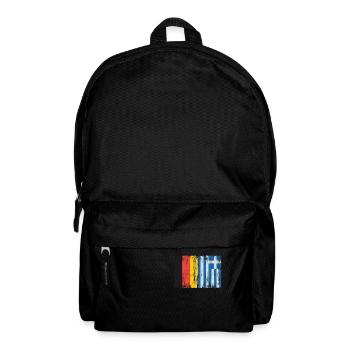 Allemagne Grèce cadeau 0752 - Sac à dos - noir - Devant